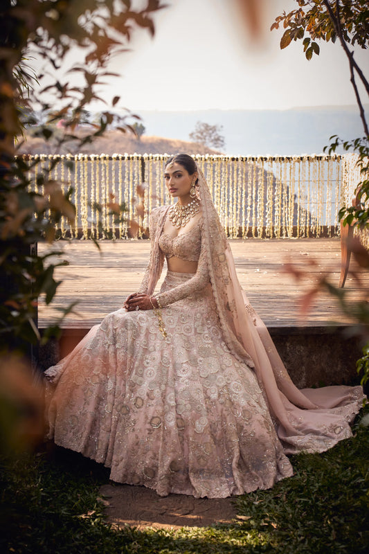 Athiya Shetty dons Anamika Khanna for her wedding